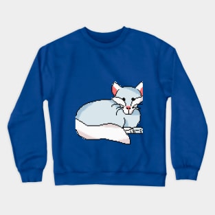 Enchanting Vixen: Pixel Art Fox Illustration for Stylish Apparel Crewneck Sweatshirt